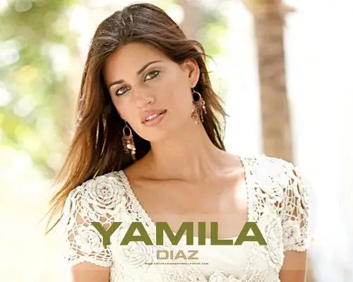 Yamila Diaz White T-Shirt - idPoster.com