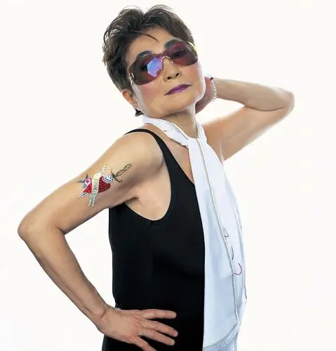 Yoko Ono Men's Colored  Long Sleeve T-Shirt - idPoster.com