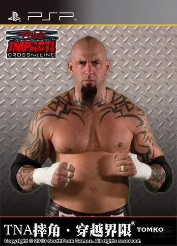 TNA Impact Cross The Line White Tank-Top - idPoster.com