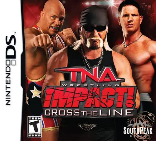 TNA Impact Cross The Line White T-Shirt - idPoster.com