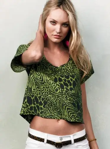 Candice Swanepoel Women's Colored  Long Sleeve T-Shirt - idPoster.com