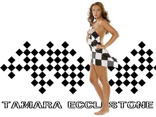 Tamara Ecclestone White Tank-Top - idPoster.com