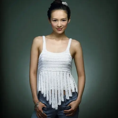 Zhang Ziyi White T-Shirt - idPoster.com