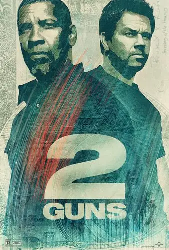 2 Guns (2013) White T-Shirt - idPoster.com