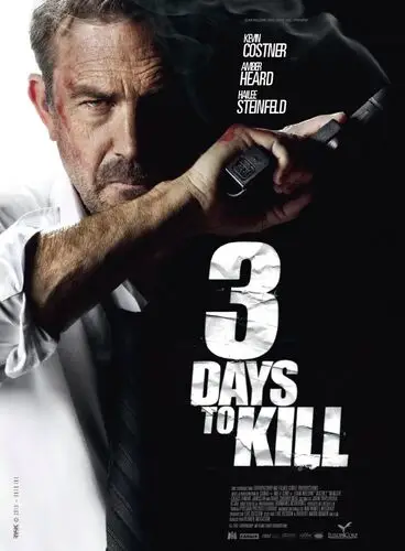 3 Days to Kill (2014) White T-Shirt - idPoster.com