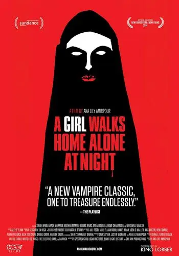 A Girl Walks Home Alone at Night (2015) White T-Shirt - idPoster.com
