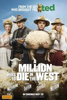 A Million Ways to Die in the West (2014) White T-Shirt - idPoster.com