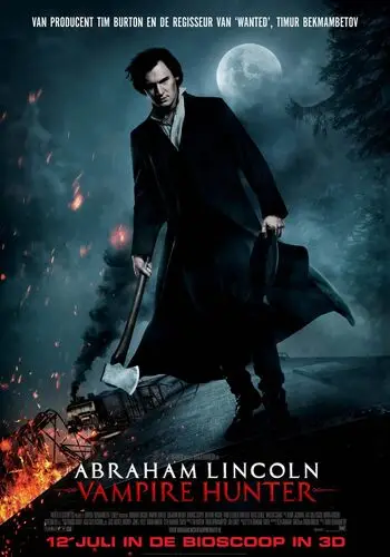 Abraham Lincoln Vampire Hunter (2012) White T-Shirt - idPoster.com