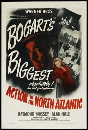 Action in the North Atlantic (1943) Women's Colored T-Shirt - idPoster.com