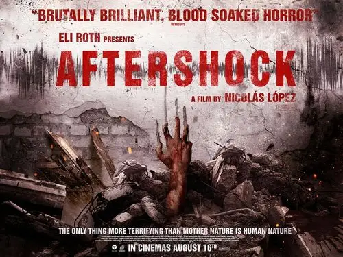 Aftershock (2013) Drawstring Backpack - idPoster.com