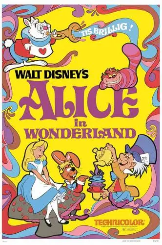 Alice in Wonderland (1951) Drawstring Backpack - idPoster.com