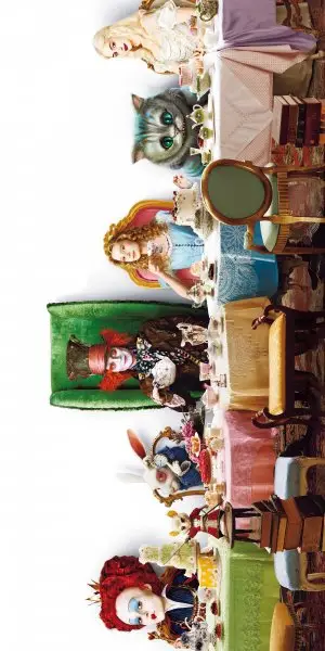Alice in Wonderland (2010) Women's Colored  Long Sleeve T-Shirt - idPoster.com