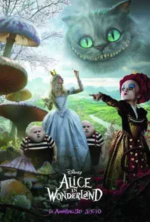 Alice in Wonderland (2010) White Tank-Top - idPoster.com