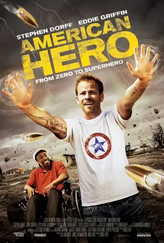 American Hero (2015) White T-Shirt - idPoster.com