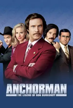 Anchorman: The Legend of Ron Burgundy (2004) White T-Shirt - idPoster.com
