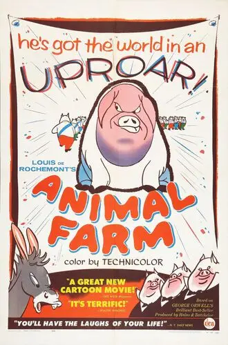 Animal Farm (1954) Women's Colored  Long Sleeve T-Shirt - idPoster.com