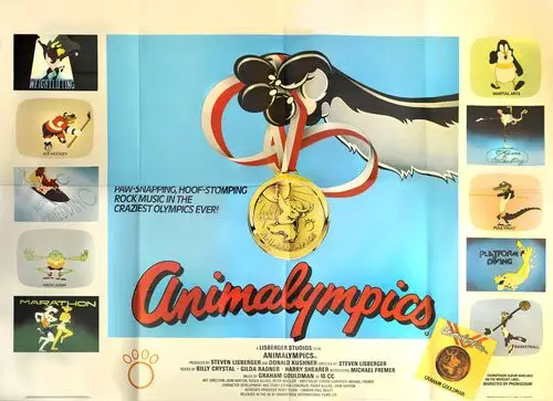 Animalympics (1980) White T-Shirt - idPoster.com