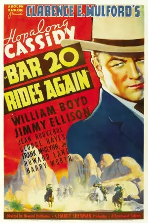 Bar 20 Rides Again (1935) Men's Colored Hoodie - idPoster.com