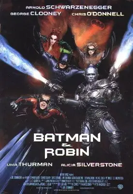 Batman And Robin (1997) Men's Colored  Long Sleeve T-Shirt - idPoster.com