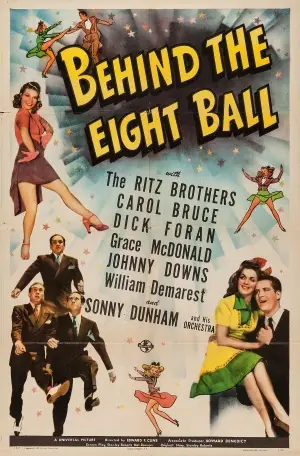 Behind the Eight Ball (1942) White Tank-Top - idPoster.com