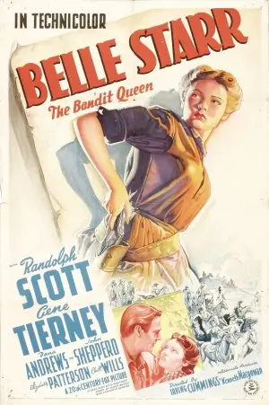 Belle Starr (1941) Women's Colored Hoodie - idPoster.com