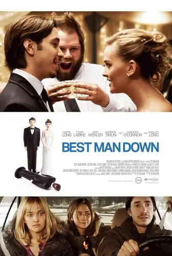 Best Man Down (2013) White T-Shirt - idPoster.com