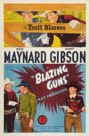 Blazing Guns (1943) Women's Colored  Long Sleeve T-Shirt - idPoster.com