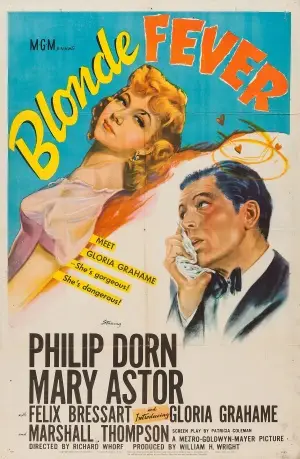 Blonde Fever (1944) White T-Shirt - idPoster.com