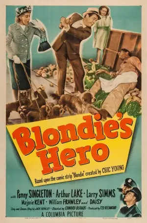 Blondies Hero (1950) White T-Shirt - idPoster.com