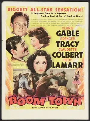 Boom Town (1940) White T-Shirt - idPoster.com