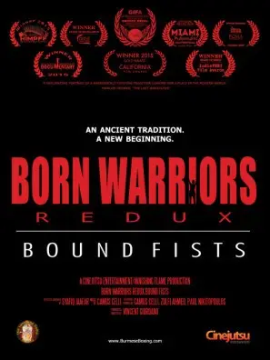 Born Warriors Redux Bound Fists 2016 White T-Shirt - idPoster.com