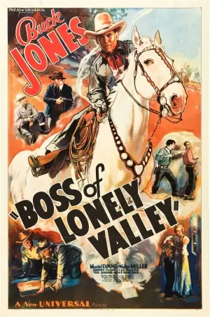 Boss of Lonely Valley (1937) White T-Shirt - idPoster.com