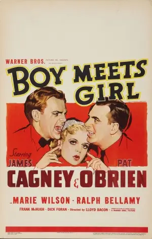 Boy Meets Girl (1938) Women's Colored  Long Sleeve T-Shirt - idPoster.com