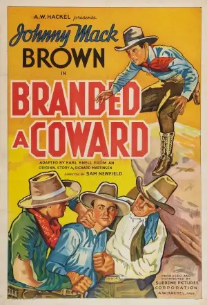 Branded a Coward (1935) White T-Shirt - idPoster.com