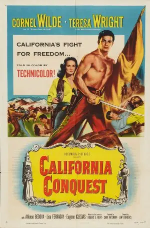 California Conquest (1952) White T-Shirt - idPoster.com