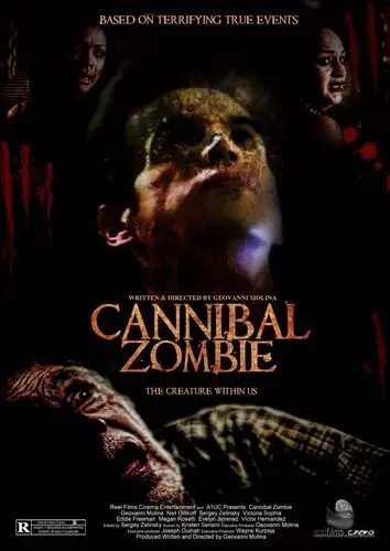 Cannibal Zombie (2013) White T-Shirt - idPoster.com