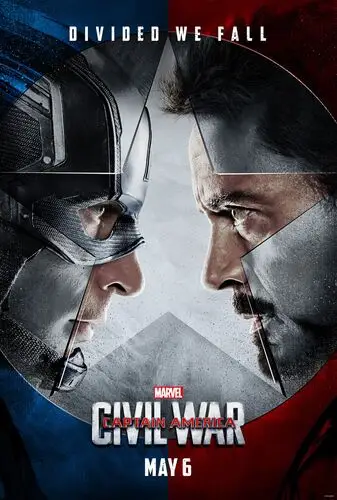 Captain America Civil War (2016) White Tank-Top - idPoster.com