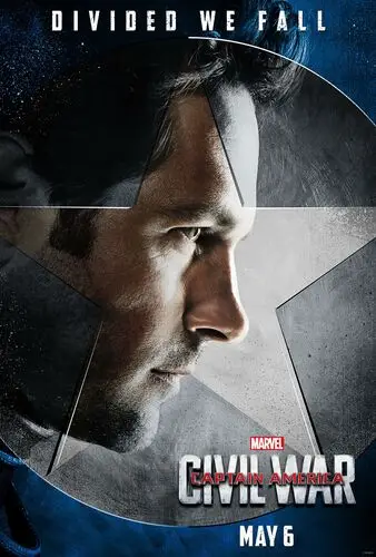 Captain America Civil War (2016) Men's Colored  Long Sleeve T-Shirt - idPoster.com