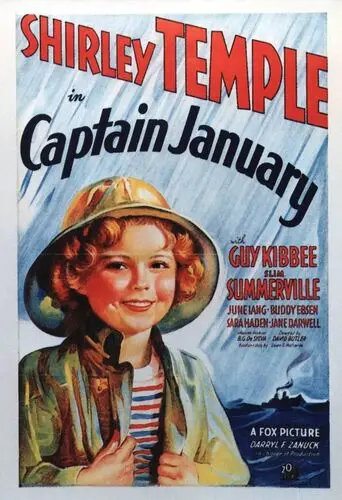 Captain January (1936) White T-Shirt - idPoster.com