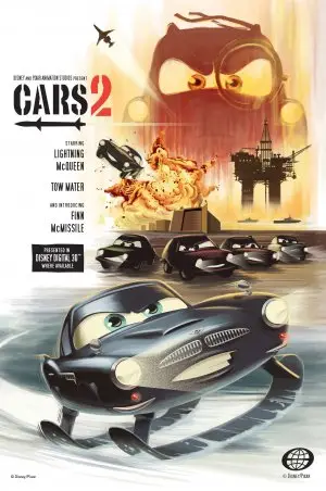 Cars 2 (2011) White Tank-Top - idPoster.com