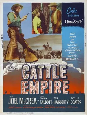 Cattle Empire (1958) White T-Shirt - idPoster.com