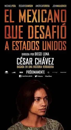 Cesar Chavez (2014) Men's Colored  Long Sleeve T-Shirt - idPoster.com