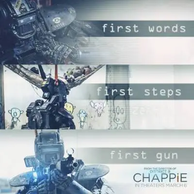 Chappie (2015) White T-Shirt - idPoster.com