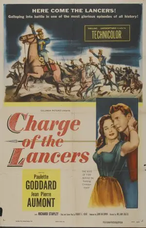 Charge of the Lancers (1954) White T-Shirt - idPoster.com