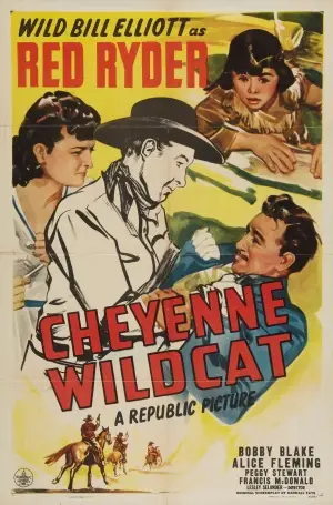 Cheyenne Wildcat (1944) Women's Colored Tank-Top - idPoster.com