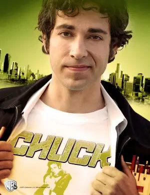 Chuck (2007) White T-Shirt - idPoster.com