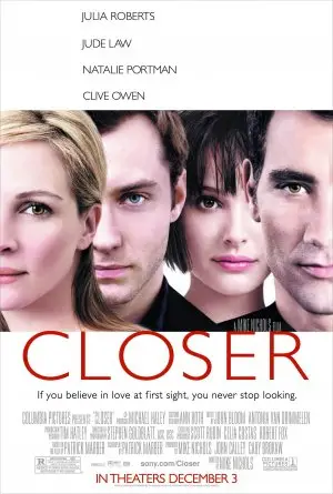 Closer (2004) White T-Shirt - idPoster.com