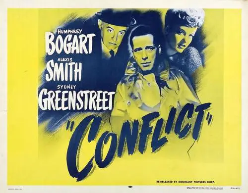 Conflict (1945) Men's Colored  Long Sleeve T-Shirt - idPoster.com