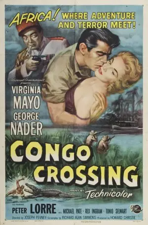 Congo Crossing (1956) White T-Shirt - idPoster.com