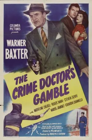 Crime Doctors Gamble (1947) White T-Shirt - idPoster.com